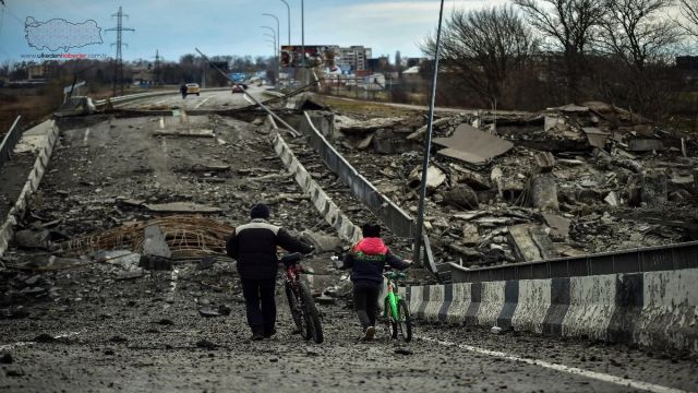 Harabeye dönen Borodyanka’dan çarpıcı fotoğraflar…