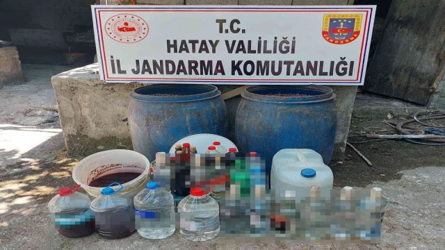 Hatay’da 260 litre kaçak içki ele geçirildi