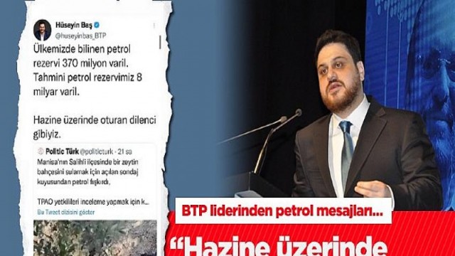 “Hazine üzerinde oturan dilenci gibiyiz”