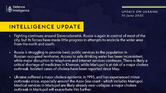 İngiltere Savunma Bakanlığı istihbarat raporu: Mariupol, büyük bir kolera salgını riski altında