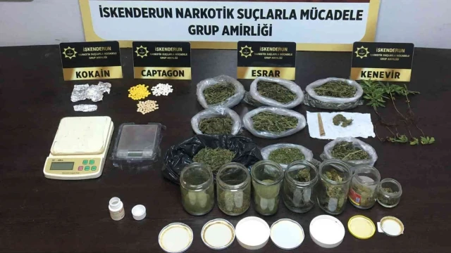 İskenderun’da uyuşturucu operasyonu: 4 gözaltı