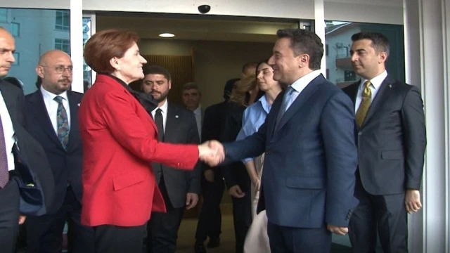 İYİ Parti Genel Başkanı Akşener’den Babacan’a ziyaret