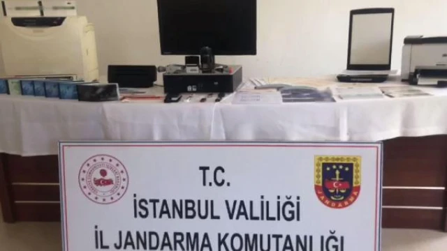 Jandarmadan sahte çek operasyonu