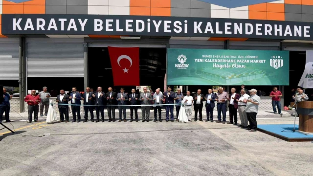 Karatay’da Kalenderhane Kapalı Pazar Marketi hizmete açıldı