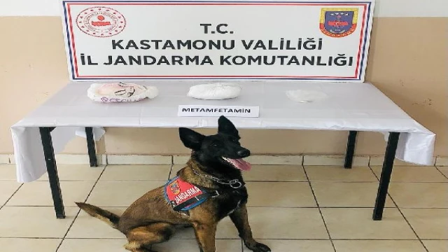 Kastamonu’da 2 kilo metamfetamine 2 tutuklama