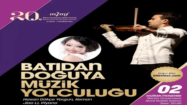 Keman sanatçısı Hasan Gökçe Yorgun ve piyanist Jiao Li, festivalde sahne alacak