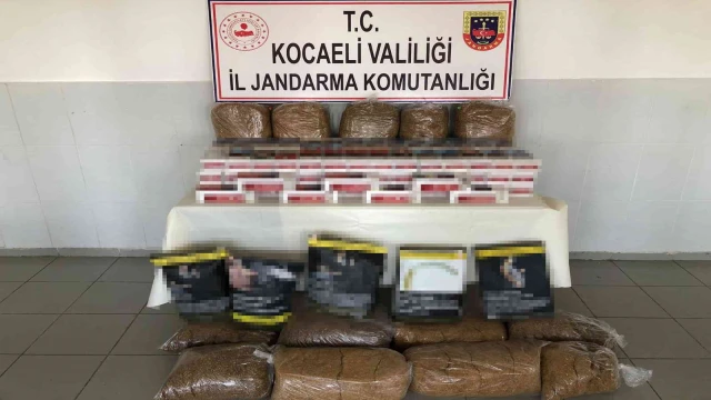 Kocaeli’de 82 kilo tütün ele geçirildi