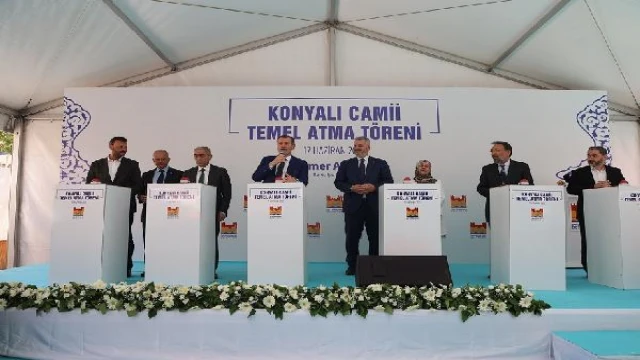 Konyalı Camii’nin temelleri yeniden atıldı