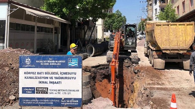 Körfez’de 4 Mahallede Altyapı Çalışmaları Yapılıyor