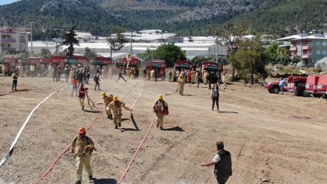 Mersin’de orman yangın ekipleri tatbikatlara başladı