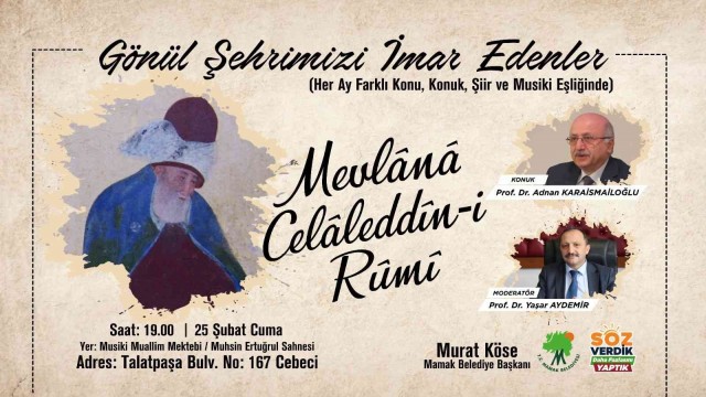 Mevlana Celaleddin-i Rumi’nin öğretileri Mamak’ta ele alınacak