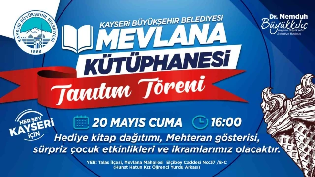 Mevlana Kütüphanesi’nin tanıtımı için sürpriz etkinlikler