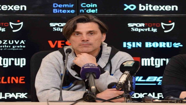 Montella: “Rakipler Adana Demirspor’dan korkuyor”