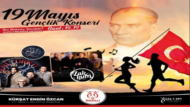 Nazilli 19 Mayıs’ta müziğe doyacak