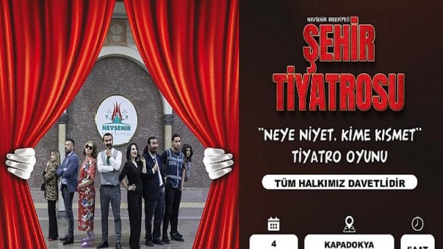 Nevşehir Belediyesi Şehir Tiyatrosu Cumartesi Akşamı Perdelerini Açıyor