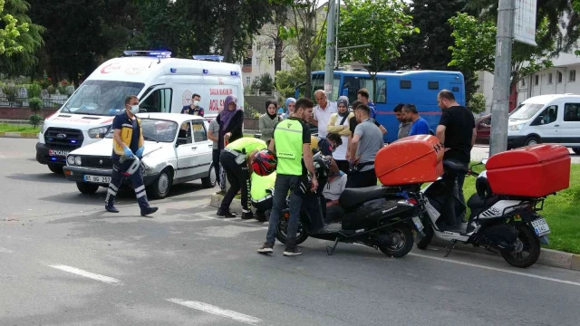 Ordu’da motosiklet ile otomobil çarpıştı: 1 yaralı