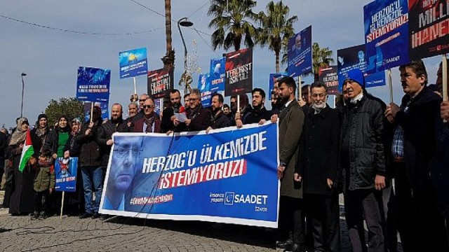 Saadet Partisi’nden Herzog protestosu