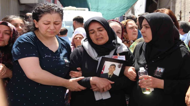 Şehit annesinden evladına acı dolu veda