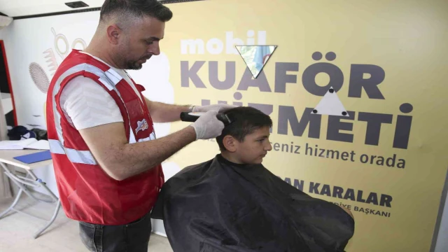 Şehit ve gazi yakınlarına bayram öncesi berber-kuaför hizmeti Büyükşehir’den