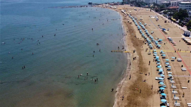 Sıcak hava bastırdı, sahillerde yoğunluk başladı