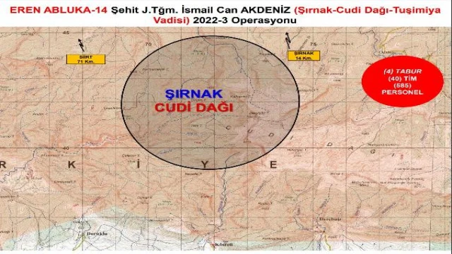 Şırnak’ta ’Eren Abluka-14 Operasyonu’ başlatıldı