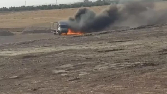 Suriye’de bomba yüklü kamyon imha edildi