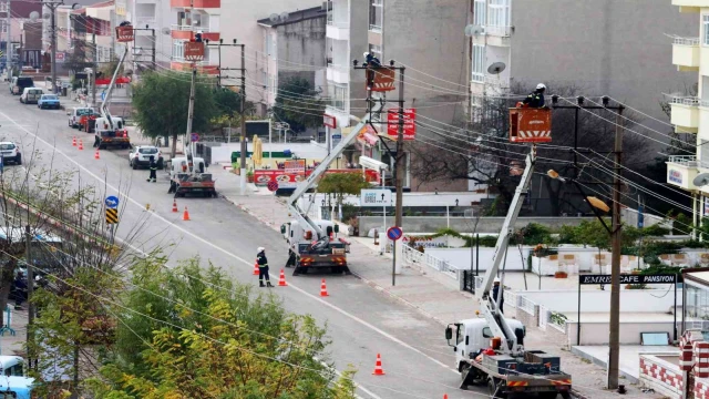 Tatil bölgelerindeki elektrik hatlarında bakım ve onarım