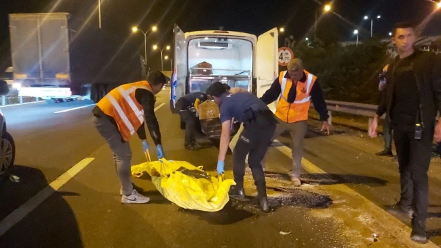 TEM’de yolun karşısına geçerken tırın çarptığı şahıs hayatını kaybetti