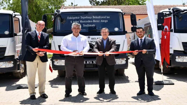 Tepebaşı temizlik işleri filosuna önemli takviye