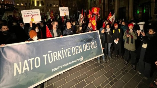 TKP’den eylem: NATO Türkiye’den defol!