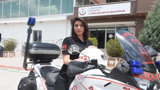 Türkiye’nin tek motosikletli ATT’si Sabiha, vakalara 3 dakikada ulaşıyor