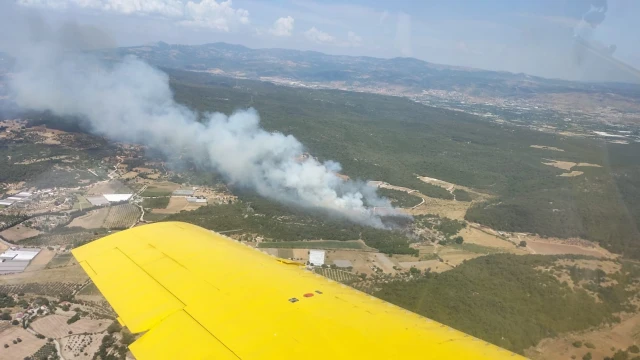 Urla’daki orman yangını kontrol altında