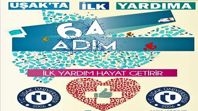 Uşak’ta ‘İlk Yardıma 64 Adım’ projesi