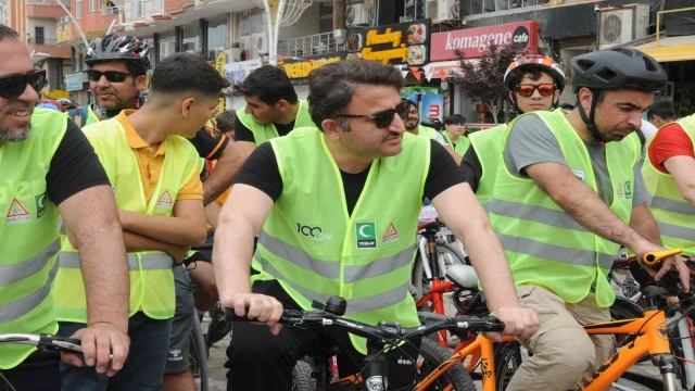 Yeşilay’dan Kızıltepe’de sağlıklı yaşam için bisiklet turu