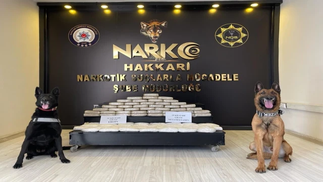 Yüksekova’da 41 kilo 200 gram uyuşturucu ele geçirildi