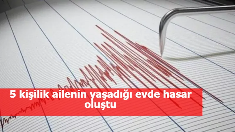 5 kişilik ailenin yaşadığı evde hasar oluştu