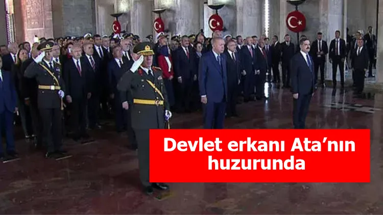 Devlet erkanı Ata’nın huzurunda